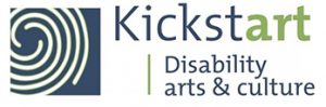 Kickstart Disability Arts & Culture Logo which looks like a fingerprint
